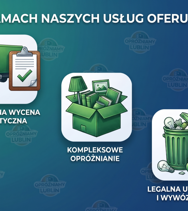 Zakres usług - Opróżniamy Lublin